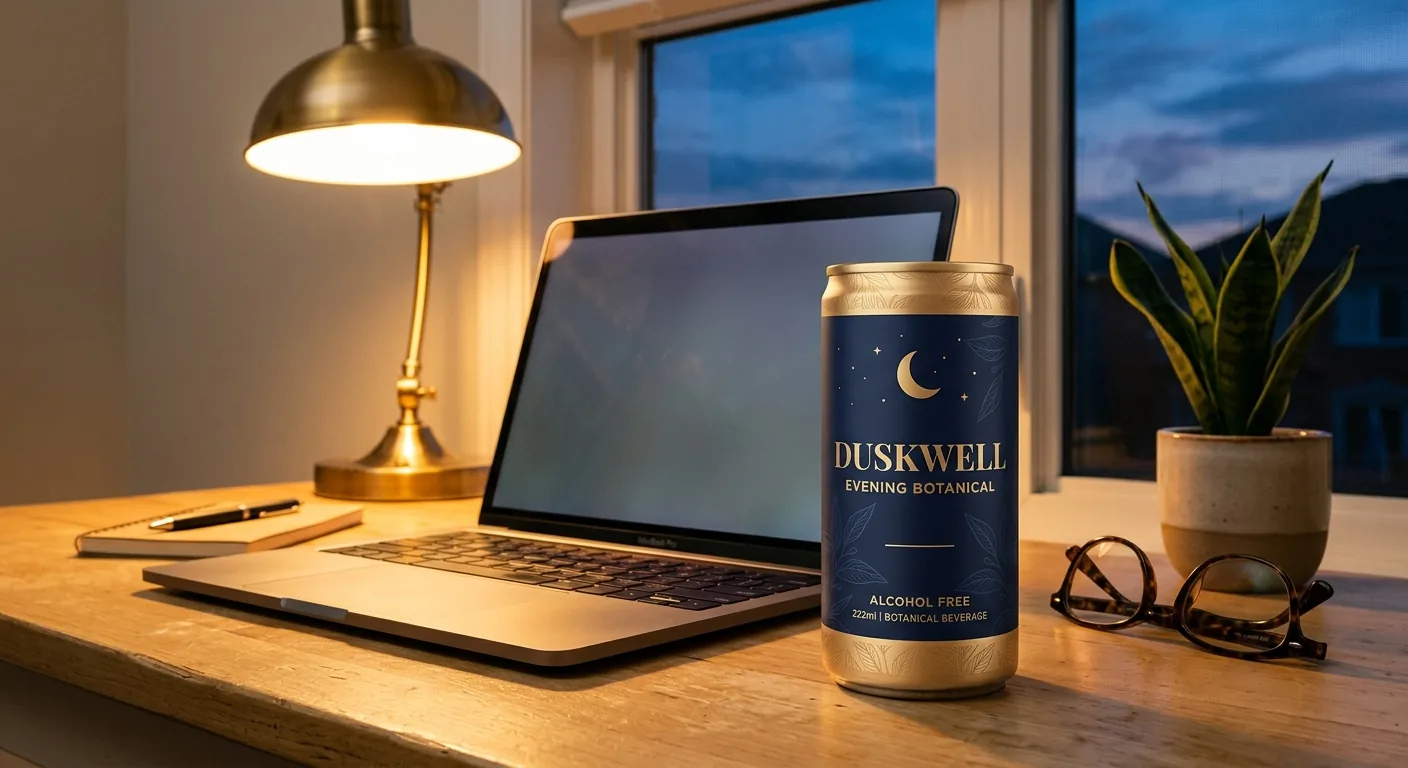 Duskwell on desk at evening