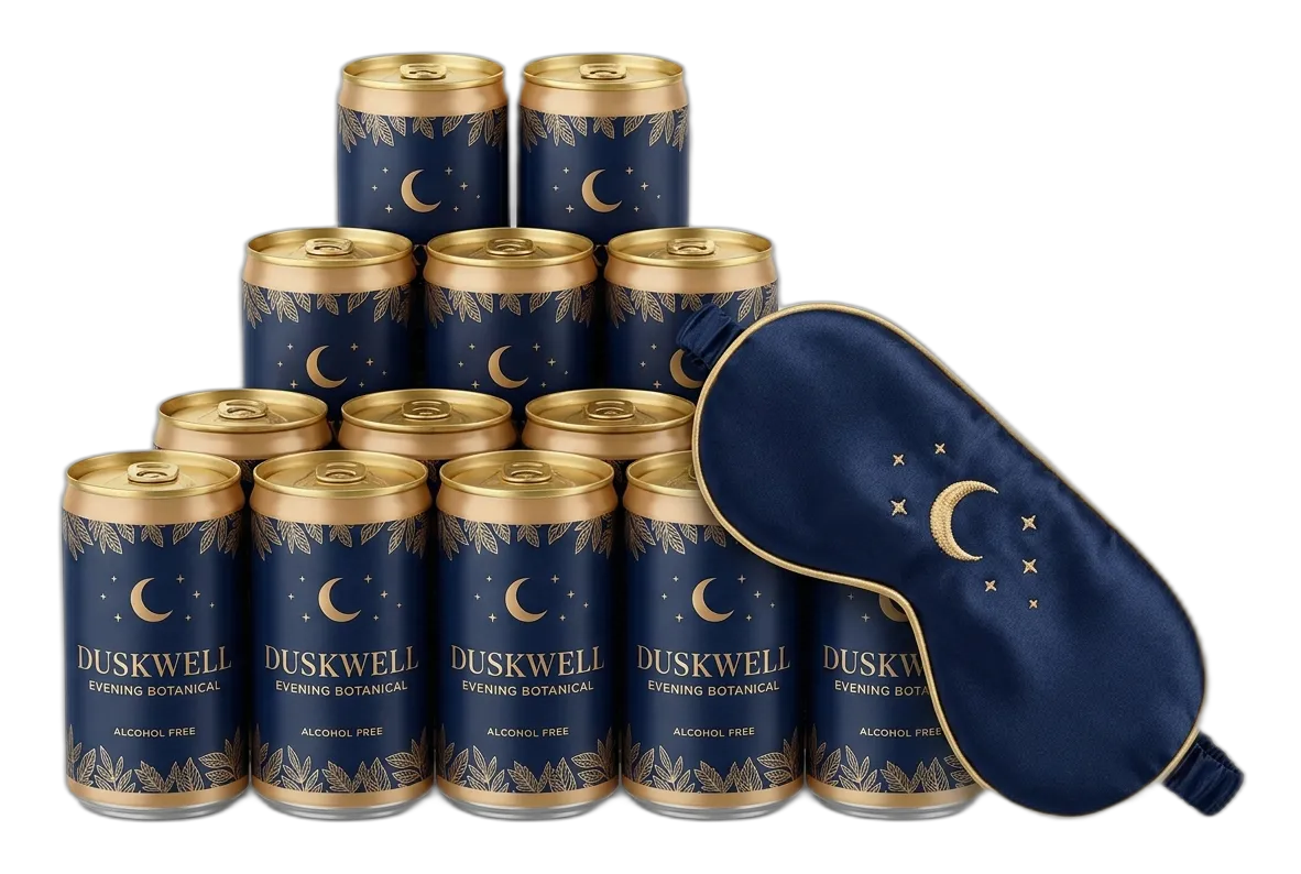 Duskwell Founder's Pack — 12 cans + sleep mask